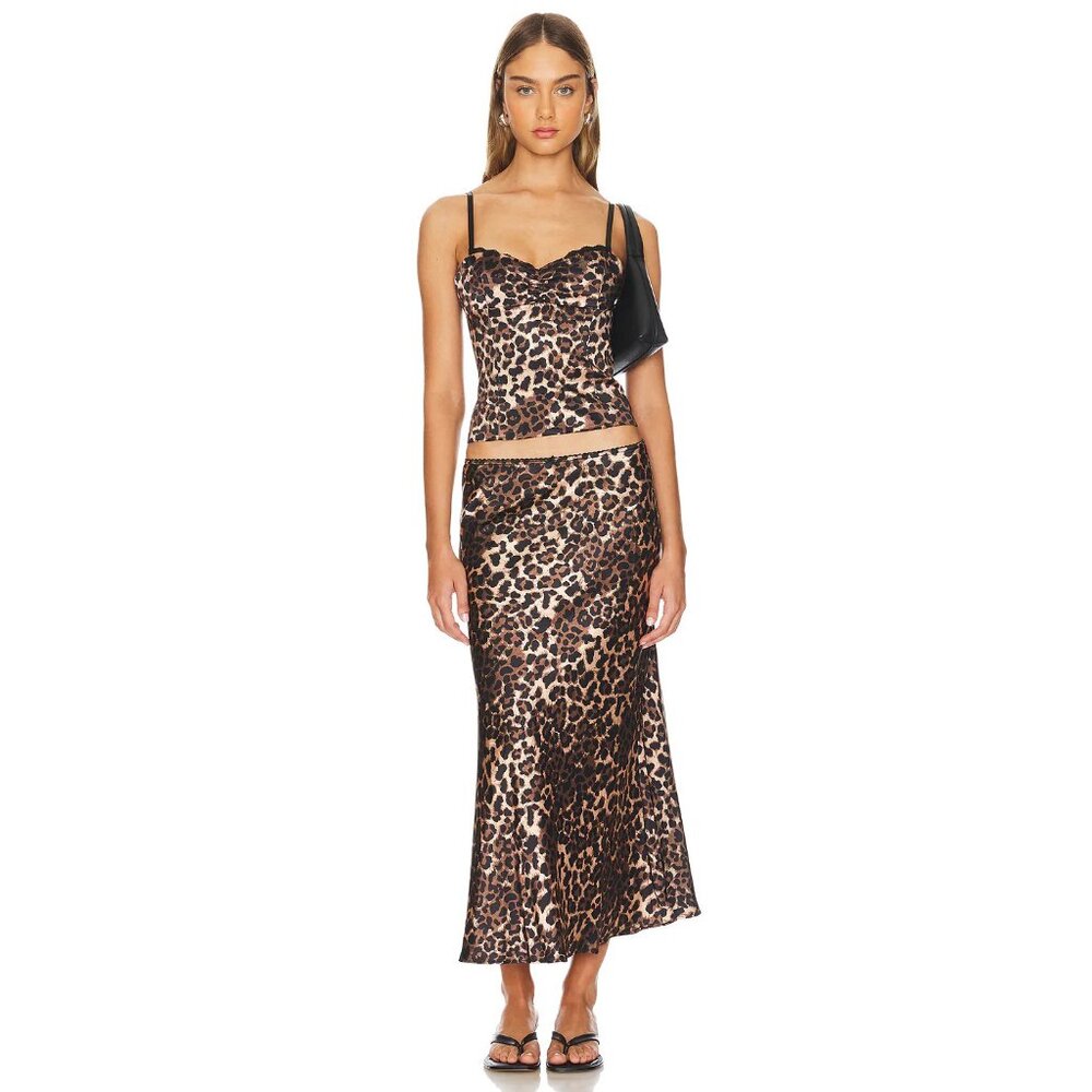 Lioness Enigmatic Maxi Skirt in Leopard